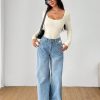 Solid Color Scoop Neck Spring Women's Fleece T-Shirt