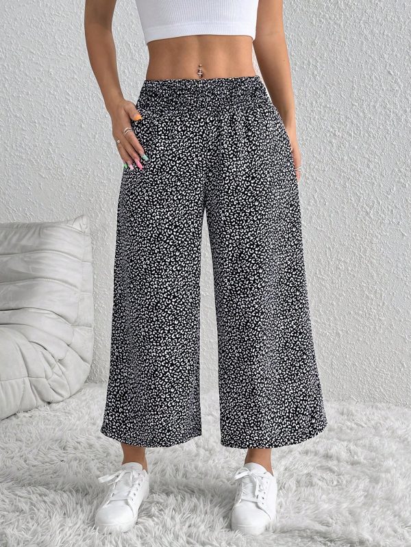 Women's Casual Loose All-Over Ditsy Floral Pants (Cut Randomly)