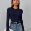 Solid Slim Fit Spring Women Bodysuit