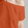Women's Summer Solid Color Asymmetric Collar Short Sleeve Casual T-Shirt