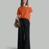 Women's Summer Solid Color Asymmetric Collar Short Sleeve Casual T-Shirt