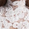 Women's Elegant High Collar Blouse For Fall Winter Back To School Uniform