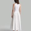 Ladies' Patchwork Cotton Midi Dress, Casual Autumn Outfit For School Or Everyday Wear