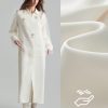 1pc Women Long Silk Dress, Elegant Milky White, For Autumn/Winter Wear