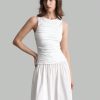 Ladies' Patchwork Cotton Midi Dress, Casual Autumn Outfit For School Or Everyday Wear