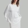 Women's Solid Color Minimalist Casual Long Sleeve Shirt Baggy Shirts Halter Top