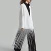 Women's Fashion Autumn Contrast Color Splicing Tassel Hem Blouse