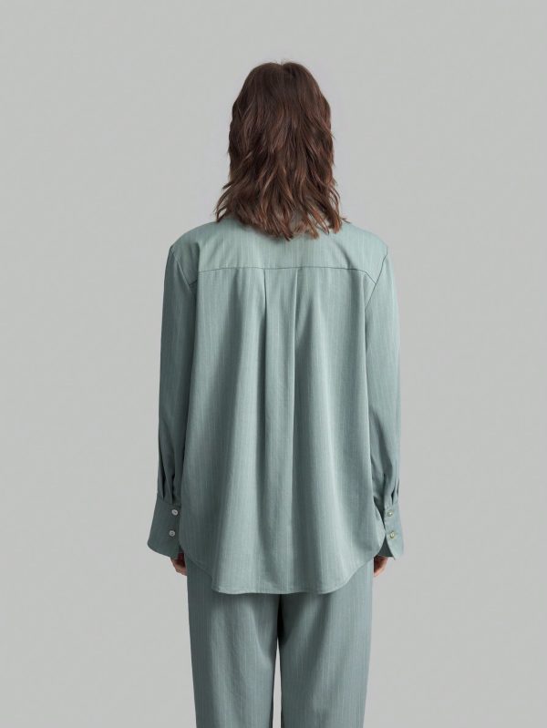 Women's Casual Striped Long Sleeve Blouse, Spring/Summer/Autumn Wardrobe Essential, Formal/Casual/Back To School/Outings