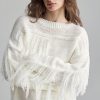 Women's Solid Color Crew Neck Casual Long Sleeve Pullover Sweater