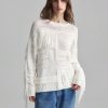 Women's Solid Color Crew Neck Casual Long Sleeve Pullover Sweater