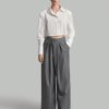 Women's Gray Suit Pants, Fall Clothing, Back To School, Casual Wear