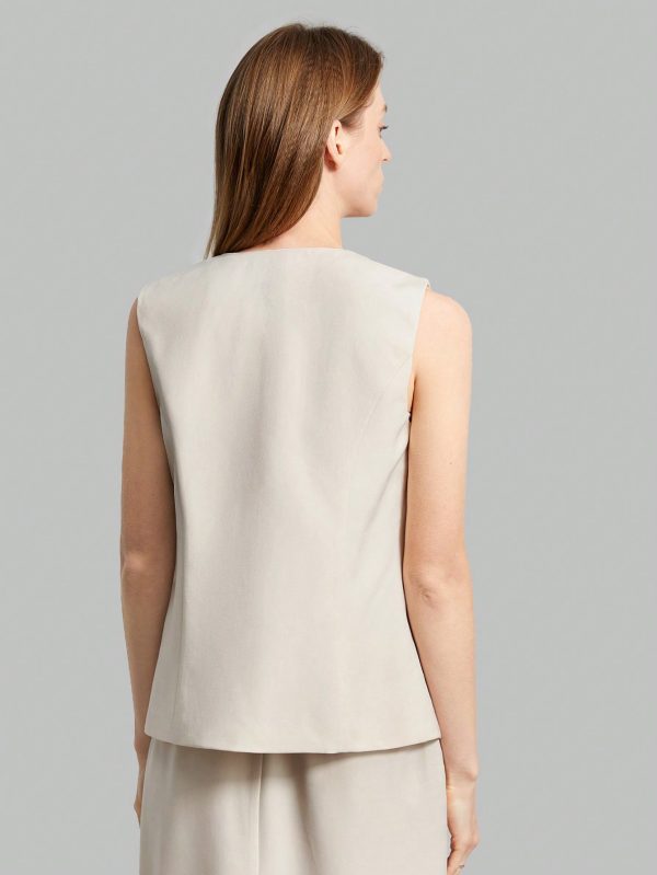Women'S Solid Color Vest Suit Jacket