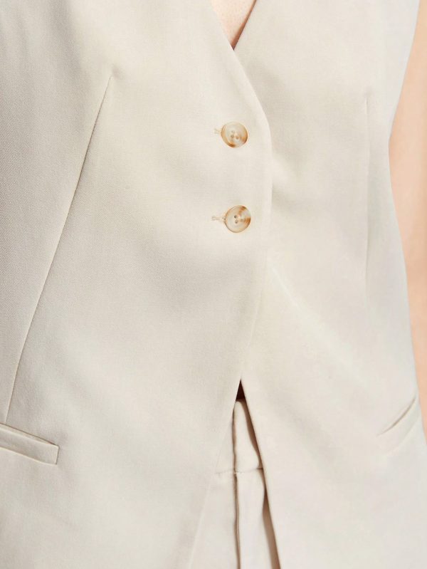 Women'S Solid Color Vest Suit Jacket