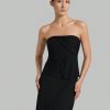 Women's Pleated Strapless Top