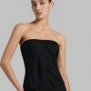 Women's Pleated Strapless Top