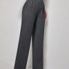 Women's Solid Color Drawstring Waist Pants