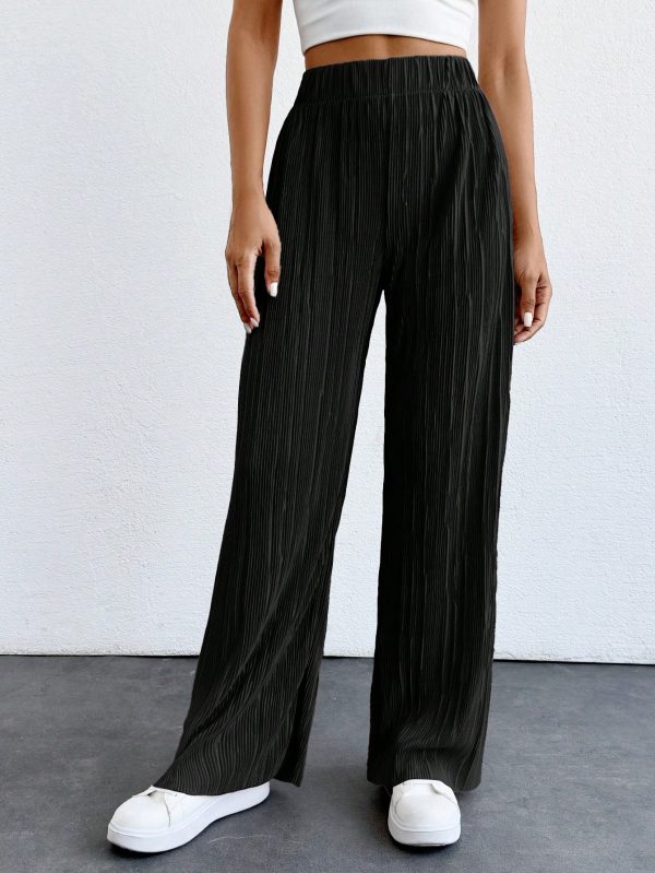 Ladies  Woven Wide Leg Pants