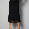 Women's Solid Color Mermaid Hem Skirt