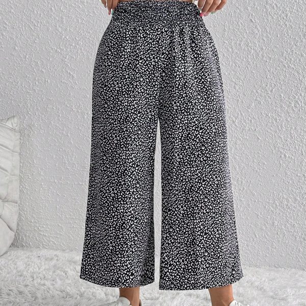 Women's Casual Loose All-Over Ditsy Floral Pants (Cut Randomly)