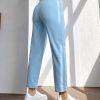 High Waist Press Crease Tapered Spring Women Pants