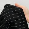 Black And White Striped Women's Suit Pants Suitable For Commuting