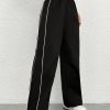 Side Contrast Color Straight Leg Pants