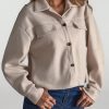 Flap Pocket Drop Shoulder Button Front Overcoat
