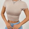 Summer 3pcs/Set Ladies' Pleated Short Sleeve T-Shirt
