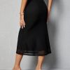 Women's Solid Color Mermaid Hem Skirt