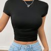 Summer 3pcs/Set Ladies' Pleated Short Sleeve T-Shirt