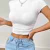 Summer 3pcs/Set Ladies' Pleated Short Sleeve T-Shirt